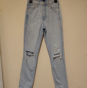 Arizon Womens Light Wash Distressed Highrise Denim Jeans Size 0